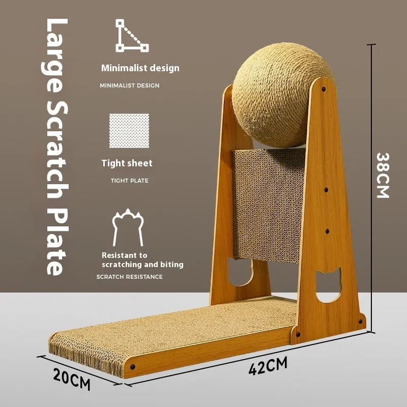 Cat Scratch Board Wear-resistant Non-dandruff Vertical Sisal Scratch-resistant Self-Hi Relieving Stuffy Scratching Board Toy