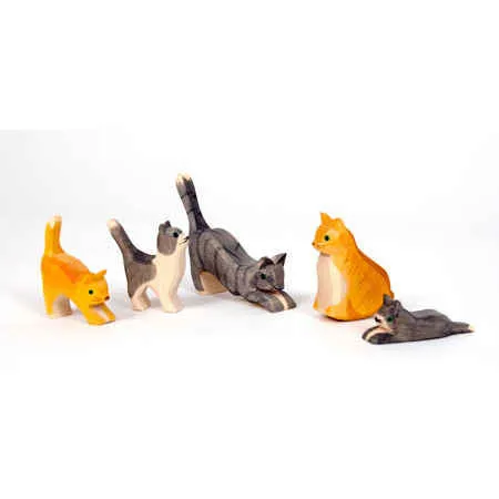 Gray Cat Jumping