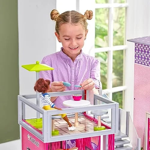 KidKraft Uptown Wooden Modern Dollhouse with Lights & Sounds, Pool and 36 Accessories