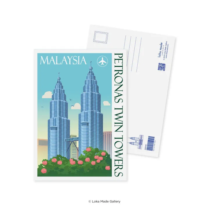 LOKA MADE Postcard: Petronas Twin Towers